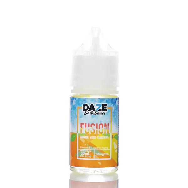 7 Daze Fusion TFN Salt - Orange Yuzu Tangerine ICED - 30ml - Black Coral